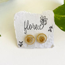 Load image into Gallery viewer, White Flower Studs