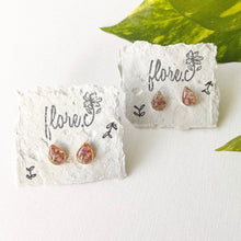 Load image into Gallery viewer, Heart Petals Mini Teardrop Studs