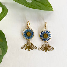 Load image into Gallery viewer, Blue Flowers & Bees