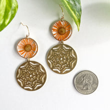 Load image into Gallery viewer, Orange Flowers & Mandalas