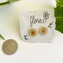 Load image into Gallery viewer, White Flower Studs