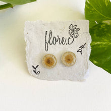 Load image into Gallery viewer, White Flower Studs