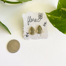 Load image into Gallery viewer, Fern Small Teardrop Studs