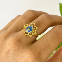 Load image into Gallery viewer, Sortija Teardrop Mandala Ajustable
