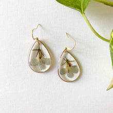 Load image into Gallery viewer, Light Blue Flower in Teardrop