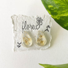 Load image into Gallery viewer, Baby Breath Teardrop Studs