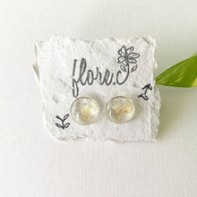 Load image into Gallery viewer, Baby Breath Small Circle Studs