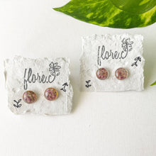 Load image into Gallery viewer, Heart Petals Small Circle Studs
