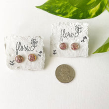 Load image into Gallery viewer, Heart Petals Small Circle Studs