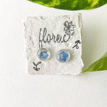 Load image into Gallery viewer, Forget-me-not Small Circle Studs