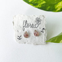 Load image into Gallery viewer, Heart Petals Mini Teardrop Studs
