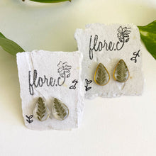 Load image into Gallery viewer, Fern Small Teardrop Studs
