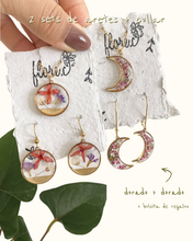Load image into Gallery viewer, 2 Sets Aretes + Collar - Dorado - (Bolsita de Regalo GRATIS)
