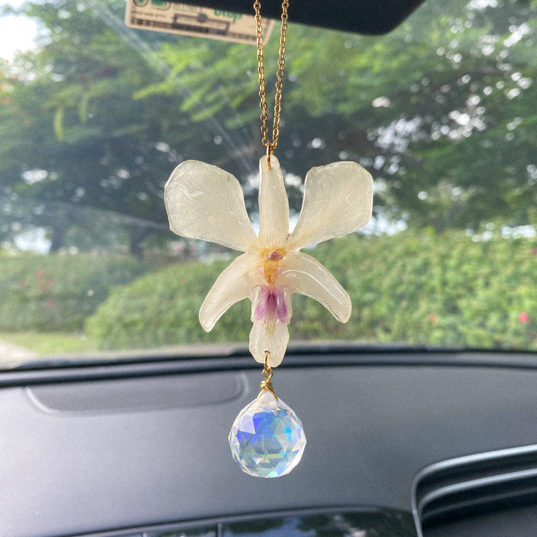 Orchid Car Suncatcher no.02