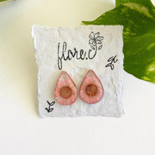 Load image into Gallery viewer, Light Pink Flower Drop Studs
