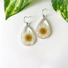 Load image into Gallery viewer, White Daisy in Teardrop

