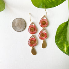 Load image into Gallery viewer, Red Flowers Teardrop

