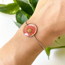 Load image into Gallery viewer, Red Daisy Bracelet
