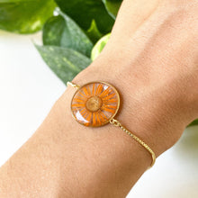Load image into Gallery viewer, Orange Daisy Bracelet
