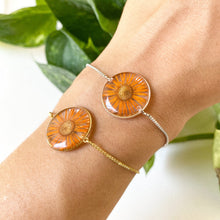 Load image into Gallery viewer, Orange Daisy Bracelet
