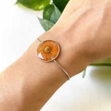 Load image into Gallery viewer, Orange Daisy Bracelet
