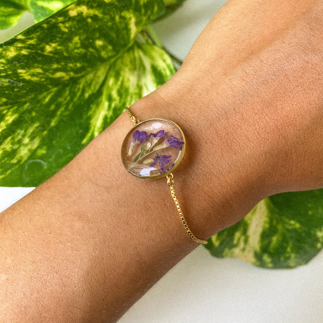 Mini Purple Flowers Bracelet