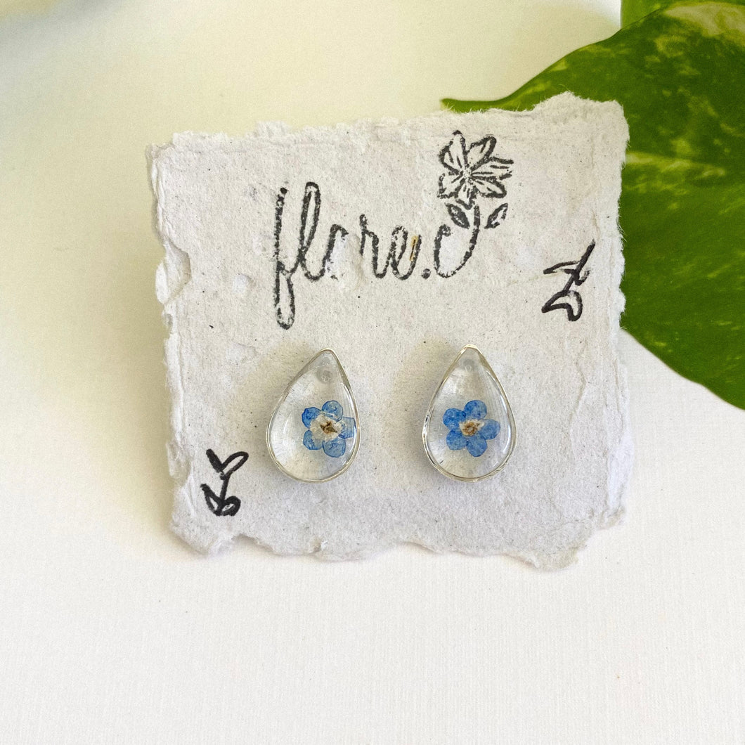 Forget-me-not Small Teardrop Studs