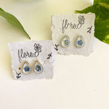 Load image into Gallery viewer, Forget-me-not Small Teardrop Studs
