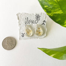 Load image into Gallery viewer, Baby Breath Teardrop Studs
