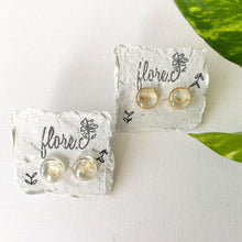 Load image into Gallery viewer, Baby Breath Small Circle Studs
