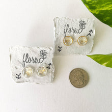 Load image into Gallery viewer, Baby Breath Small Circle Studs
