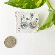 Load image into Gallery viewer, Forget-me-not &amp; Botanicals Circle Studs
