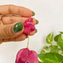 Load image into Gallery viewer, Trinitaria Doble en Arete - Fushia
